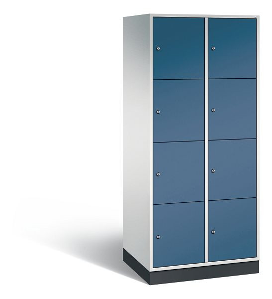 C+P XL-Schließfachschrank Intro, 8 Fächer, H1950B820T590 mm, Grau/Fernblau, 8470-203 S10046