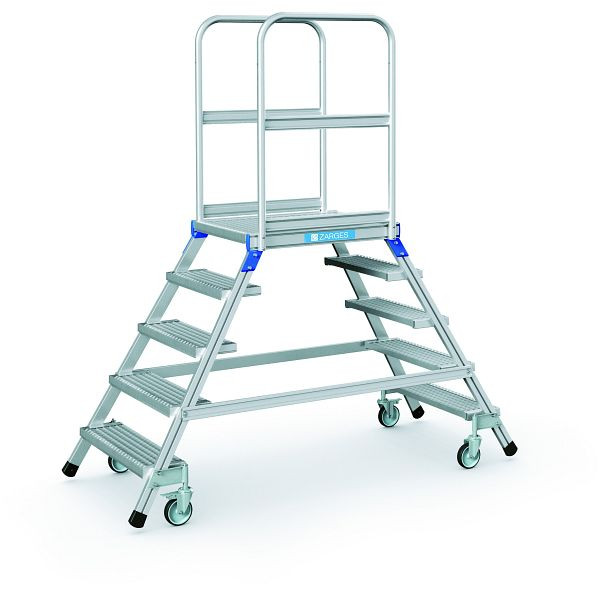 ZARGES Podesttreppe, beidseitig 5 Stufen, 41963, 4003866419630
