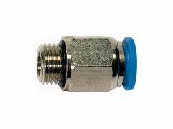 Riegler Gerade Steckverschraubung, Außengewinde zylindrisch mit O-Ring (NBR) und Außensechskant, 109114