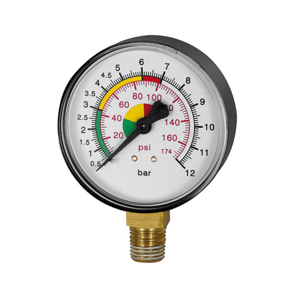 Riegler Manometer ø 63 mm, ungeeicht, Anschluss unten, 136797