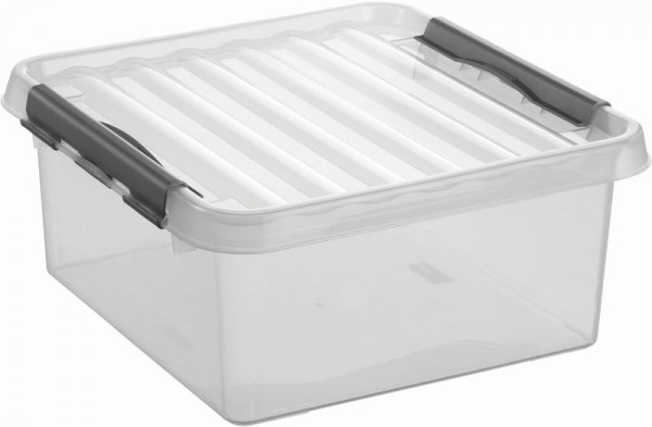 helit Aufbewahrungsbox "the q-line" 18L, VE: 6 Stück, transparent, H6162802