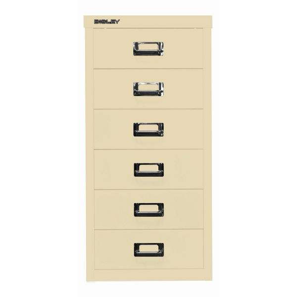 Bisley MultiDrawer™ DIN A4, 6 Schubladen, 606 creme, L296606