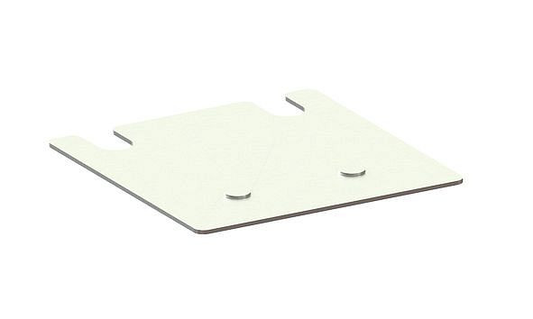 Meta Unterlegblech 2,0x140x140 mm, verzinkt, für Palettenregal MULTIPAL, 200176895