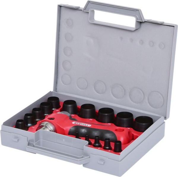 KS Tools Ring-Stanzeisen-Satz, 16-teilig, 129.0100, 4042146156421
