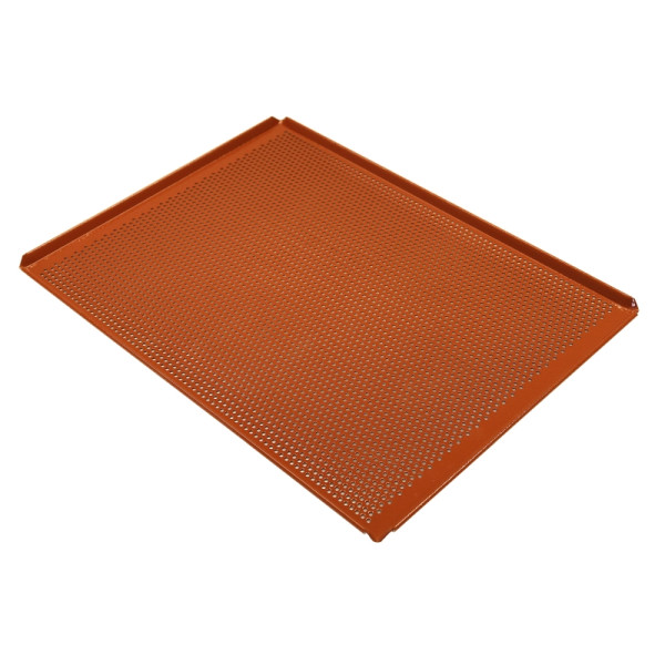 Schneider Lochblech Aluminium 300 x 400 x 10 mm 4 Seiten 45°, Antihaftbeschichtung auf Silikonbasis, 381022