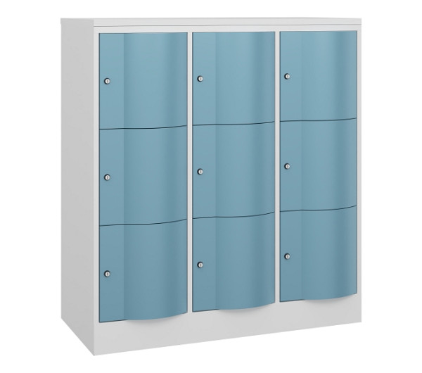 C+P Schließfachschrank Resisto, H1255xB1148xT540mm, 9016/0010, 8573-372 S10781