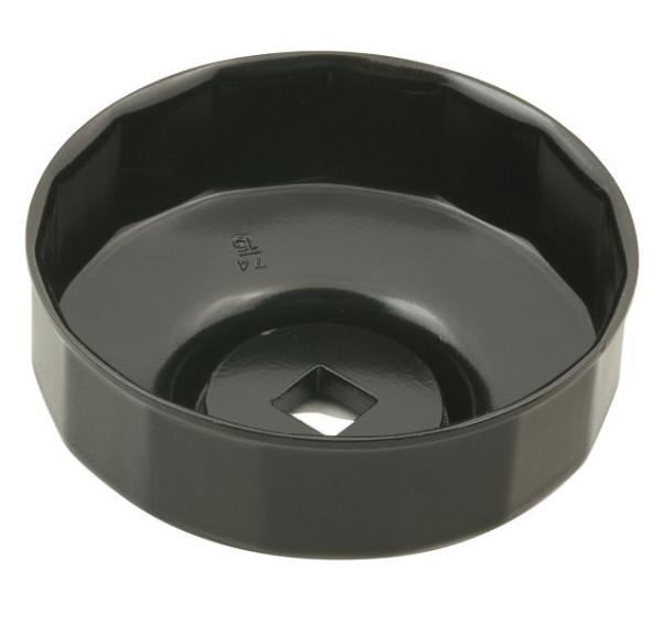 SW-Stahl Ölfilterschlüssel, Stahl, 3/8'' Antrieb, 74 mm, 15 Kanten, 08460-74/15