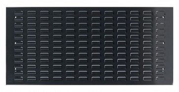 ADB Schlitzplatte, waagerechte Kiemenschlitzung, L987xB456mm, Farbe grau, RAL 7016, 23074