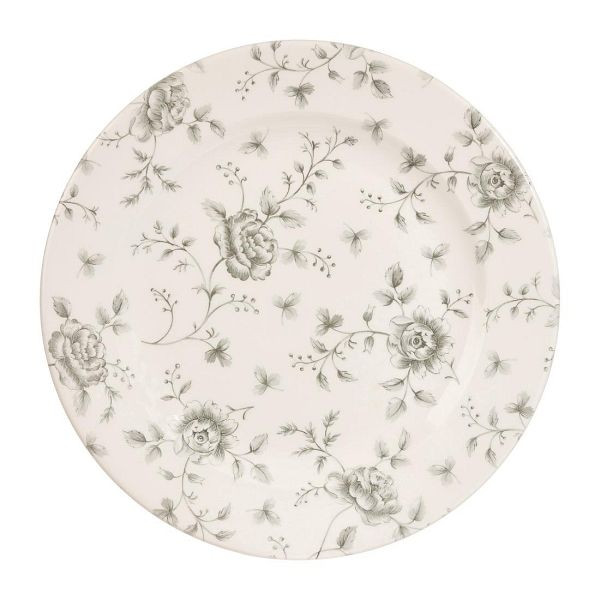 Churchill Vintage Prints Rose Chintz Profilplatten, Grau, 276 mm (6 Stück), DA665