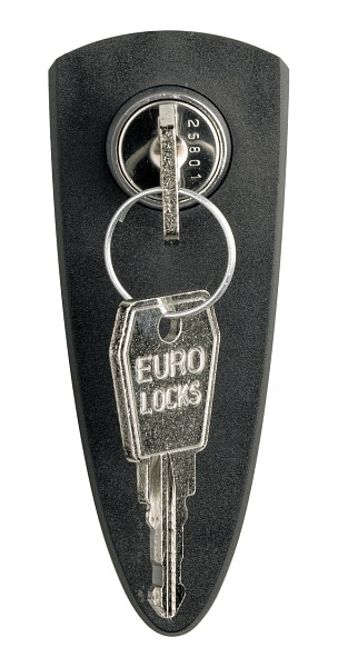 C+P Türschutz im Schlossbereich, für steckbares Nummernschild, Tiefschwarz, 04900-742
