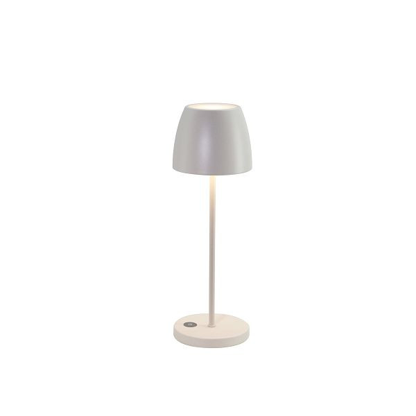 Feros Luxor Tischlampe, Sand, aufladbar mit ChargeHub, 173594