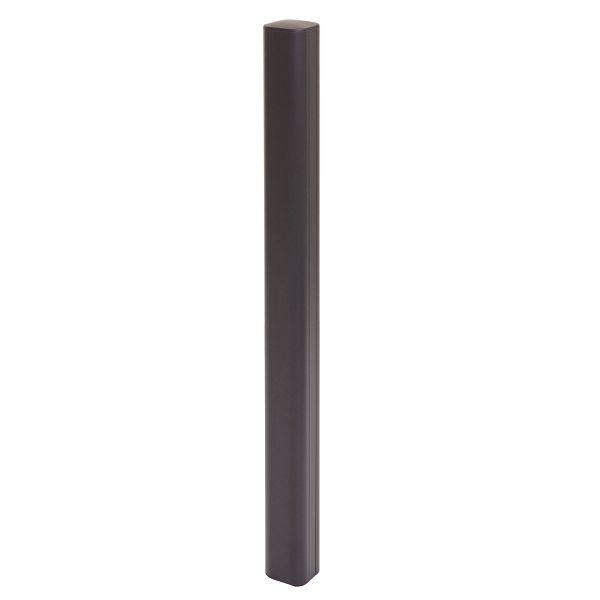 Mendler Alu-Pfosten Sarthe-WPC-Zaun, Pfeiler Pfahl, Stecksystem, 98cm, anthrazit, 76251
