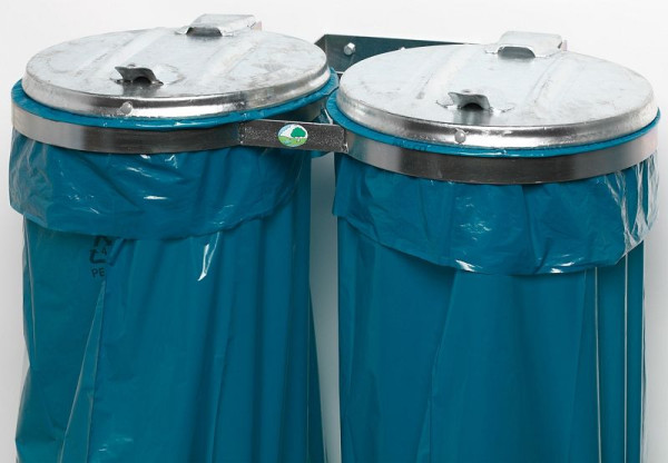 VAR Konsol Abfallsammler D verzinkt, Metall-Deckel verzinkt, 10921