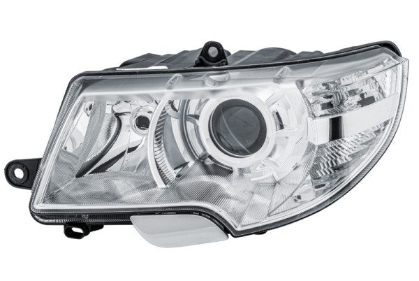 HELLA Halogen/DE/FF-Hauptscheinwerfer, für u.a. Skoda Superb II Estate (3T5), ECE, für Rechtsverkehr, links, 1EL 247 047-251