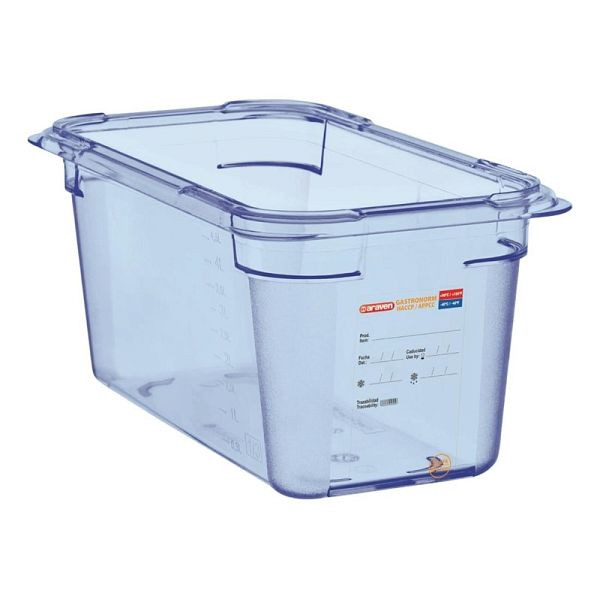 Araven GN1/4 ABS Lebensmittelbehälter blau 150mm, GP576