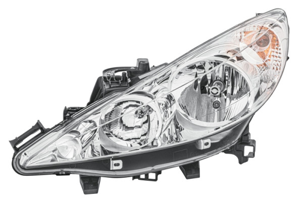 HELLA Halogen-Hauptscheinwerfer, für u.a. Peugeot 207/207+ (WA_, WC_), für Rechtsverkehr, links, 1EF 354 533-011