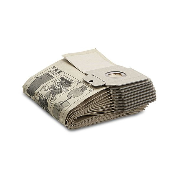 Kärcher Papierfiltertüten 2-lagig, VE: 300 Stück, CV 30/1 - CV 48/2, für Staubklasse M, 6.904-303.0