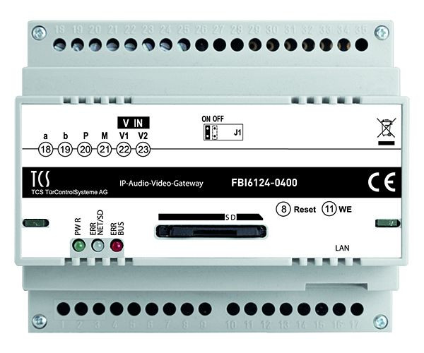 TCS IP-Gateway ADVANCED 2.0 für bis zu 90 Rufziele im IP-Netzwerk, FBI6124-0400