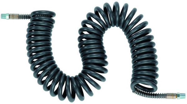 Prevost PVC/Polyurethan-Spiralschlauch mit 2 festen Außengewindeanschlüssen, Ø Innen/Außen= 8 x 14 mm, Max. Länge= 7,5 m, PUS 86CX