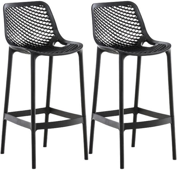 CLP Barhocker Air, schwarz, VE: 2 Stück, 319585, 4251756467005