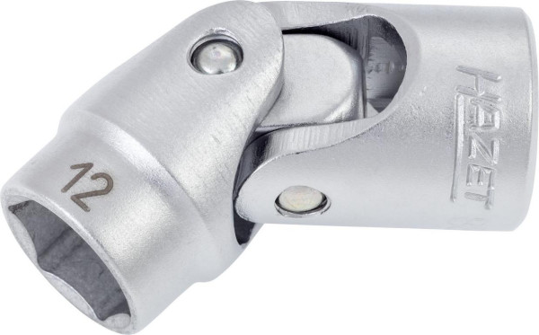 Hazet Gelenk Steckschlüsseleinsatz, Sechskant, Vierkant hohl 10 mm (3/8 Zoll), Außen-Sechskant-Tractionsprofil, 12 mm, 880G-12