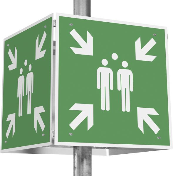 Moedel Sammelstelle Schilder-Set WÜRFEL, 600x600x600 mm, 104962