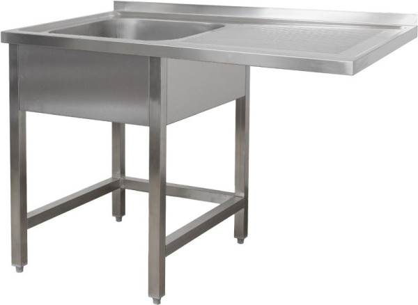 A&S Polarny Spülzentrum 1200 x 700 x 850 mm 1 Becken links, ohne Grundboden, 700 mm Tiefe, SPZO1271BL