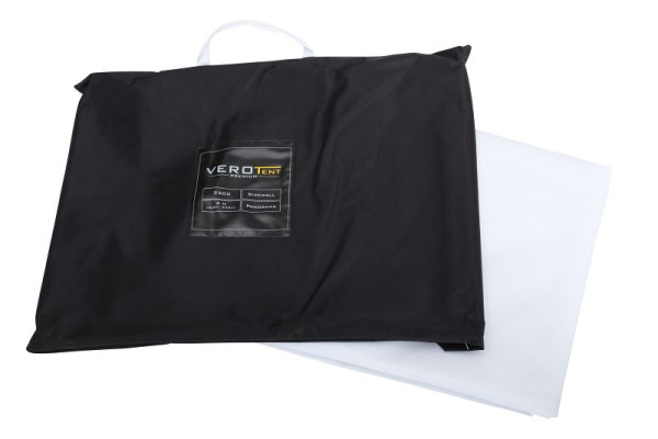 VeroTENT 6m Seitenwand halbhoch - weiß, 100 cm hoch, v-6b5s weiß