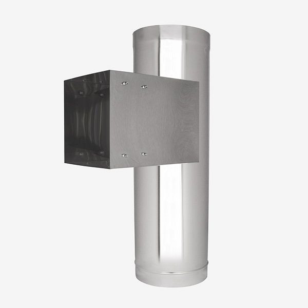 HKW Türschurrenrohr - Edelstahl Ø 300 mm - quadratisch, 708260