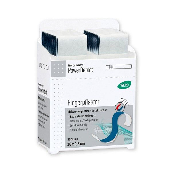 WERO Werosmart PowerDetect Fingerpflaster, 16 x 2,5cm, VE: 30 Stück, 180733