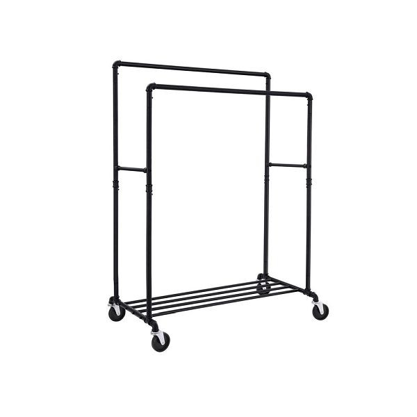 SONGMICS Doppelkleiderstange Wasserrohr-Design, HSR60B