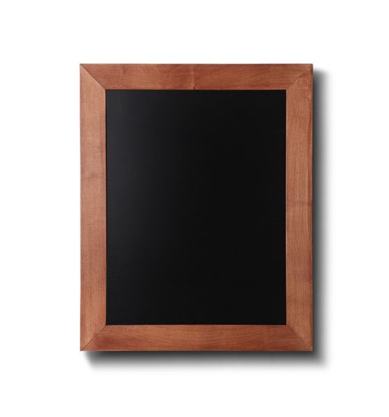 Showdown Displays Kreidetafel Holz, flacher Rahmen, teak, 30x40, CHBLB30x40