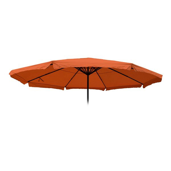 Mendler Ersatz-Bezug für Sonnenschirm Meran Pro, Gastronomie Marktschirm mit Volant Ø 5m, Polyester, terracotta, 76812