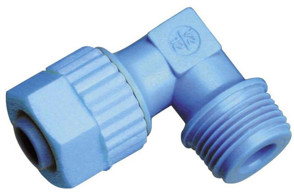 timmer A-WEk-12/9-1/4-PP, Winkel Einschraubverschraubung -konisch Polypropylene, VE: 10 Stück, 01010527