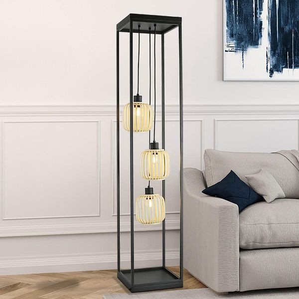 HOME DELUXE Stehlampe ZITA, Schwarz, 61152, 4058166320568