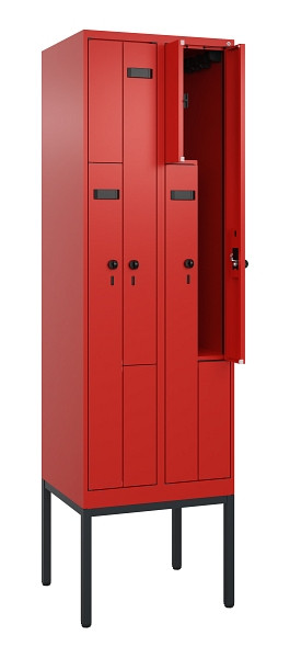 C+P Z-Spind Evolo PLUS, Gestell, 4 Fächer, 2120x600x500mm, 3020/3020, Drehriegel, 0490337-204 S10027