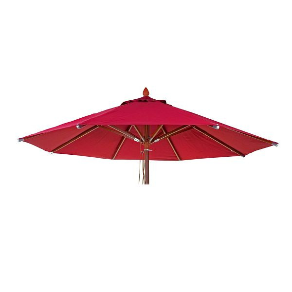 Mendler Ersatz-Bezug für Gastronomie Holz-Sonnenschirm HWC-C57, Sonnenschirmbezug, rund Ø3m Polyester 3kg, bordeaux, 76657