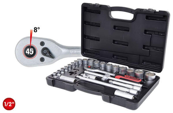 KS Tools 1/2" Steckschlüssel-Satz, 28-teilig, 917.0728, 4042146496220