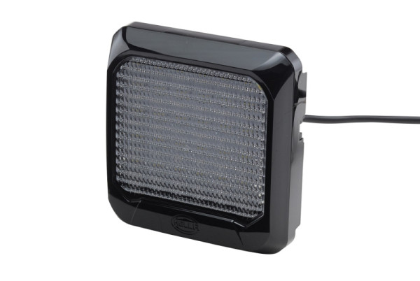 HELLA LED-Arbeitsscheinwerfer, Flat Beam 500, 12/24V, 500lm, Anbau, 2-Punkt Befestigung, Nahfeldausleuchtung, 2000mm, offene Kabelenden, 1GA 995 193-021