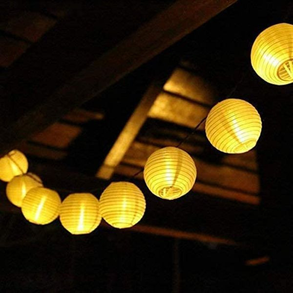 Salcar Solar Lichterkette Außen 10m LED Lampion Wasserdicht Solarbeleuchtung, 921002