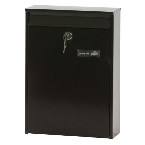 STEIN HGS Briefkasten Leipzig, Braun, Stahl, verzinkt, 83686.0001