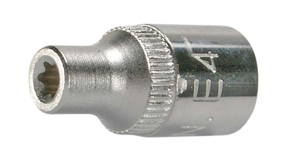 SW-Stahl Steckschlüsseleinsatz, 1/4", E-Profil, E4, 05464L