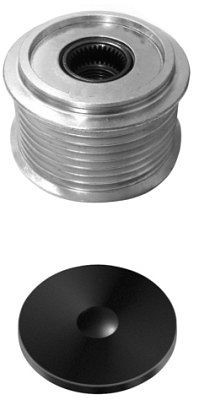 HELLA Generatorfreilauf, Gewindemaß: M17x1,5, Anzahl der Rillen: 8, mit Kappe, 9XU 358 038-661