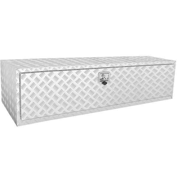 VEVOR Unterboden-Aluminium-Werkzeugkasten für LKW, 152,4 x 61 x 61 cm, Werkzeugaufbewahrung für Anhänger und Wohnmobile, CDK602424INCH3P1VV0