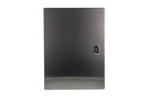 Solvido SOL-IQbox-Edelstahl Kamera Anschlusskasten für Videoüberwachung, Edelstahl AISI 304L, 400x300x200mm, 229171
