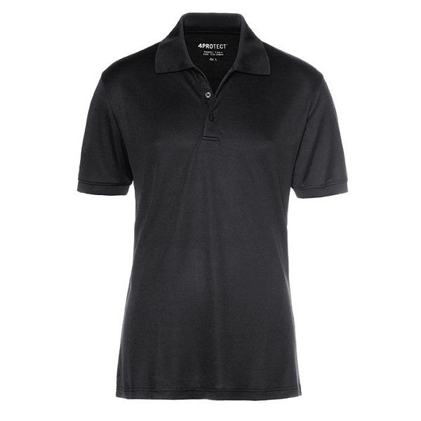 4PROTECT UV-Schutz-Poloshirt MADISON, schwarz, Größe: XXL, 3337-XXL