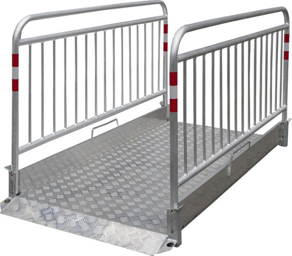 Schake Grabenbrücke „Secure” aus Aluminium, Breite: 1,00 m, Länge: 2,20 m, 20281-S