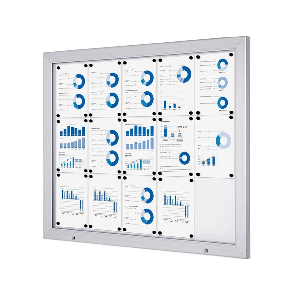 Showdown Displays Abschließbare Schaukasten Außen Alpha 15xA4, SCA15xA4