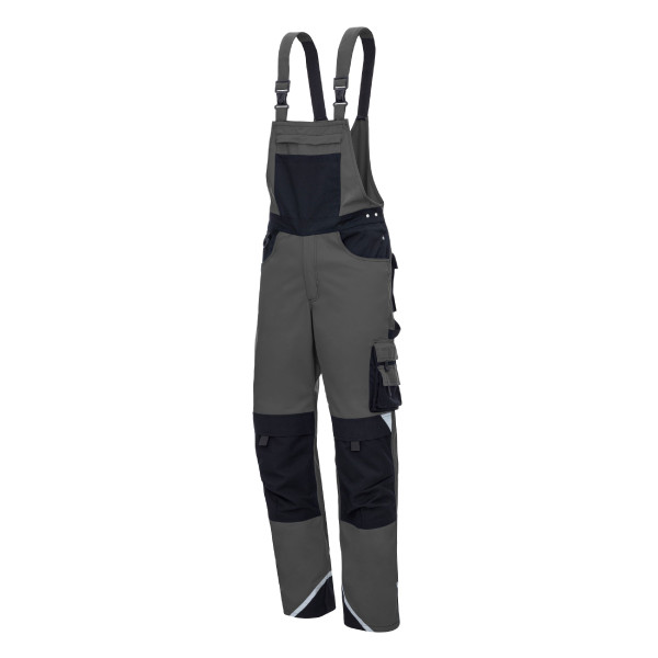 NITRAS MOTION TEX PLUS, Latzhose, Größe: 27, Farbe: grau, VE: 10 Stück, 7622-27