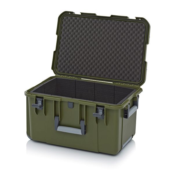 Auer Schutzkoffer Pro Trolley, Olivgrün, ohne Schloss, Rundumpolster, CP 6433 B2-6003